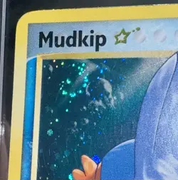 2004 Pokemon Mudkip Gold Star Holo Team Rocket 107/109 Swirl 🌀 Ultra Rare - Image 4