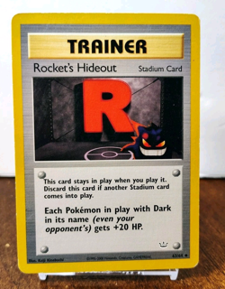 POKEMON ROCKET'S HIDEOUT 63/64 TRAINER NEO REVELATION MP GENGAR - Image 1