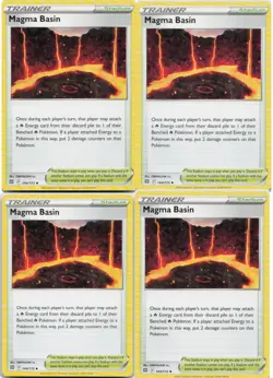Magma Basin – Pokemon TCG Brilliant Stars 144/172 Stadium Playset x4 LP - Image 1