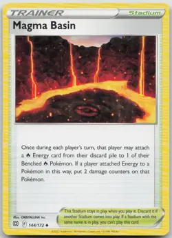 Magma Basin – Pokemon TCG Brilliant Stars 144/172 Stadium Playset x4 LP - Image 4