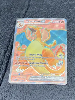 B6 Pokemon TCG Charizard EX Full Art Scarlet & Violet Holo 183/165 Ultra Rare - Image 1