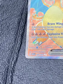 B6 Pokemon TCG Charizard EX Full Art Scarlet & Violet Holo 183/165 Ultra Rare - Image 5