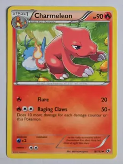 Pokemon Charmeleon Legendary Treasures Uncommon 18/113 English NM - Image 1