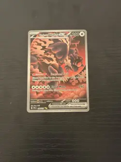 Pokemon Bloodmoon Ursaluna EX Prismatic Evolutions Card 168/131 Very Sharp - Image 1