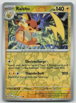 Pokemon Raichu 064/193 Paldea Evolved Uncommon Reverse Holo NM - Image 1