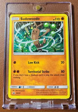 2019 Pokemon TCG Sudowoodo Black Star Promo - Cosmos Holo - SM207 - Sun & Moon - Image 1