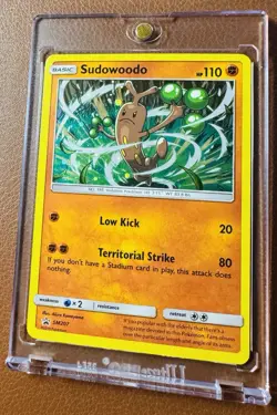 2019 Pokemon TCG Sudowoodo Black Star Promo - Cosmos Holo - SM207 - Sun & Moon - Image 4