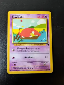 Slowpoke 67/82 Common Team Rocket Pokemon Unlimited Lightly Played - Image 1