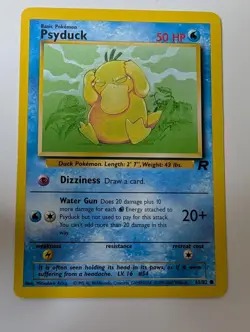 Psyduck 65/82 Common Team Rocket Pokemon Unlimited Lightly Played - Image 1