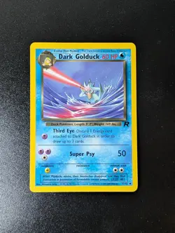 Dark Golduck 37/82 Uncommon Team Rocket Pokemon Unlimited Lightly Played - Image 1