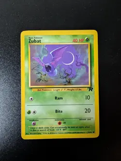 Zubat 70/82 Common Team Rocket Pokemon Unlimited Lightly Played - Image 1