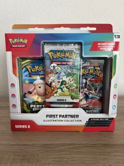 POKEMON FIRST PARTNER ILLUSTRATION COLLECTION SERIES 2 BOX -BRAND NEW BOX RIPPED - Image 1