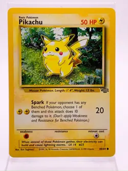 1999 Pokemon Base Set Pikachu 60/64 WOTC Non-Holo Unlimited LP - Image 1
