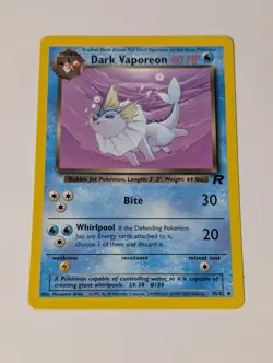 Pokemon TCG Dark Vaporeon #45/82 Team Rocket Non Holo Vintage 1999-2000 NM - Image 1