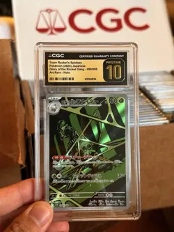 CGC Pristine 10 Team Rocket's Spidops 099/098 Sv10 JP Holo Art Rare 2025 - Image 1