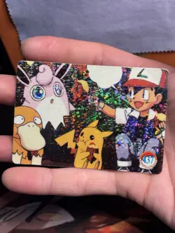 Pokemon Vintage Vending Holo Prism Sticker #437 Pikachu, Psyduck, Wigglytuff - Image 4