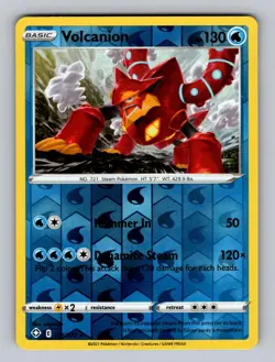 Volcanion 025/072 Rare Shining Fates Pokemon Reverse Holo Near Mint - Image 1