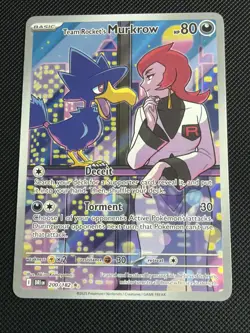 Pokemon TCG Pokemon Team Rocket's Murkrow Murkrow Holo 200 Destined Rivals - Image 2