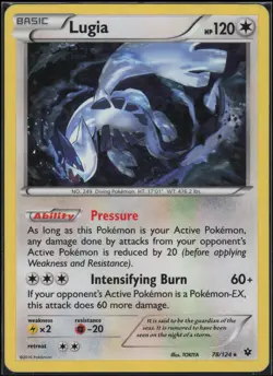 Lugia 78/124 Rare Fates Collide Pokemon - Image 1