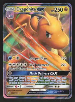 Dragonite GX 152/236 Pokemon TCG SM - Unified Minds NM - Image 1