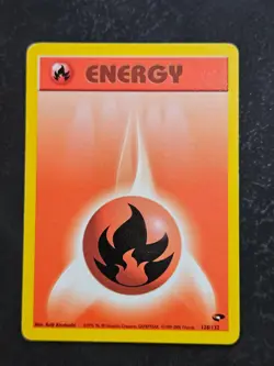 Fire Energy 128/132 Gym Challenge Pokemon Unlimited Lightly Played - Image 1