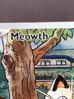 Pokemon TCG Meowth 106/094 Illustration Rare Full Art Holo Phantasmal Flames - Image 3