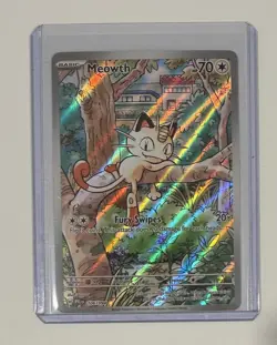 Meowth 106/094 - Pokemon TCG - Phantasmal Flames Illustration Rare Holo - M/NM - Image 1