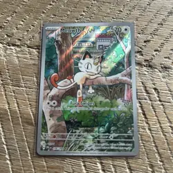 Pokemon TCG Phantasmal Flames Meowth 106/094 Holo Full Art Illustration Rare SIR - Image 1