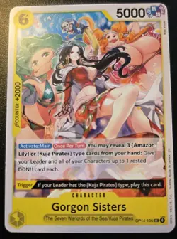 Gorgon Sisters OP14-105 Uncommon The Azure Sea's Seven One Piece Card Game - Image 1