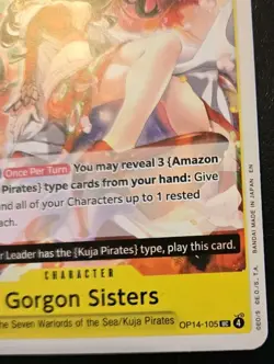 Gorgon Sisters OP14-105 Uncommon The Azure Sea's Seven One Piece Card Game - Image 5