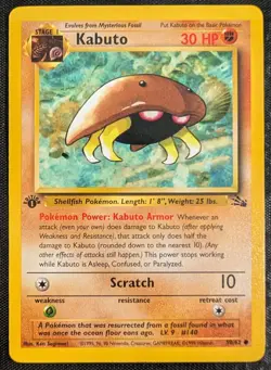 Kabuto - 50/62 - 1st Edition Fossil - NM - Pokemon TCG WOTC Vintage 1999 - Image 4
