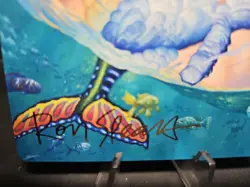 Dreamtide Whale - Art Card - MH3 - NM - MTG- Signed Gold Facsimile Ron Spears - Image 2