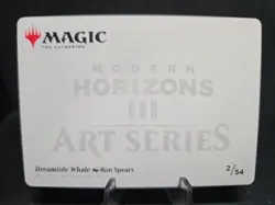 Dreamtide Whale - Art Card - MH3 - NM - MTG- Signed Gold Facsimile Ron Spears - Image 3