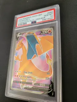 Charizard V #050 SWSH: Sword & Shield Promo Cards Holo Champions Path ETB PSA 10 - Image 2