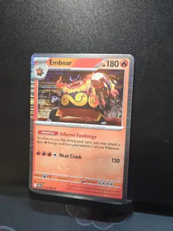 Emboar 013/086 Holo Rare SV: White Flare NM Pokemon - Image 2