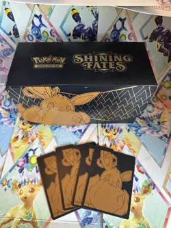 **EMPTY BOX** Eevee Shining Fates Pokemon TCG Elite Trainer Box With Dividers - Image 1