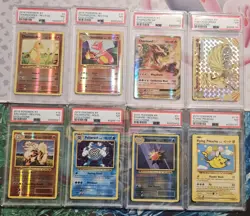 2016 Pokemon XY Evolutions PSA 7 NM Lot (8) Charizard Pikachu & More - Image 1