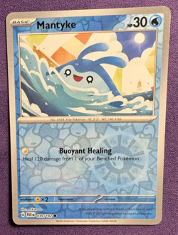 Mantyke 39/182 | Paradox Rift | Reverse Holo | Pokemon (LP) - Image 2