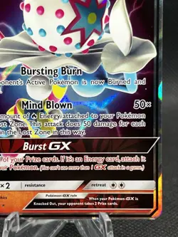 Pokemon TCG Lost Thunder Blacephalon GX Holo Ultra Rare 52/214 LP - Image 4