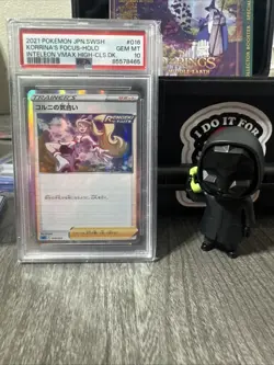 2021 POKEMON JAPANESE SWORD & SHIELD #016 KORRINA'S FOCUS PSA 10 - Image 1
