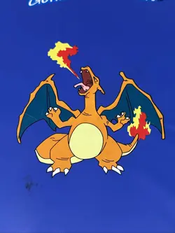 Pokemon Charizard Binder Blue A4 9 Pocket Toysite 1999 Rare Vintage - Image 2