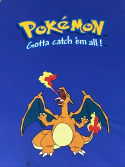 Pokemon Charizard Binder Blue A4 9 Pocket Toysite 1999 Rare Vintage - Image 3
