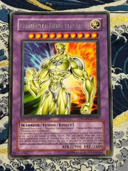 YUGIOH ELEMENTAL HERO ELECTRUM MDP2-EN001 RARE - Image 3