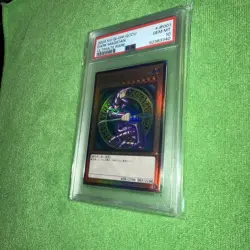 PSA 10 YuGiOh Dark Magician QCCU-JP001 Ultimate Rare Japanese Unity - Image 1