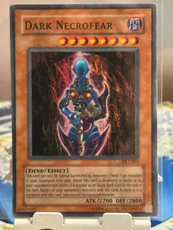 Yugioh Dark Necrofear DL2-002 Duelist League Super Rare Holo - Image 1