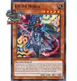 Yugioh! 1x K9-04 Noroi DOOD-EN025 Ultra Rare 1st Ed NM - Image 1