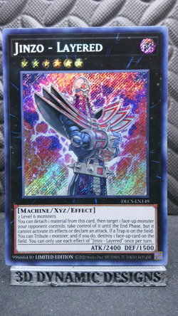 | Yugioh Jinzo - Layered DLCS-EN149 Secret Rare Dragons Of Legend NM 🔥 | - Image 1
