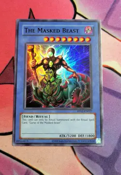 The Masked Beast RP02-EN027 Super Rare Repint NM Yugioh - Image 1