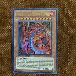 Yugioh Uria, Lord of Searing Flames LC02-EN001 Ultra Rare Limited Near Mint - Image 1