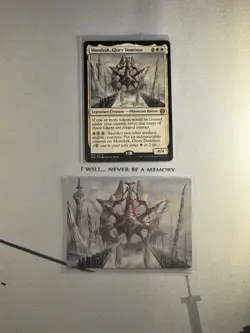 Mondrak, Glory Dominus Phyrexia: All Will Be One Regular + Mondrak Art Card NM - Image 3